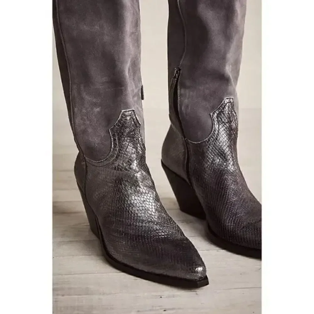 JO GHOST MIDNIGHT MAGIC OVER THE KNEE BOOTS